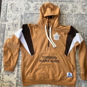 STARTER Brown and White Toronto Maple Leafs Hoodie